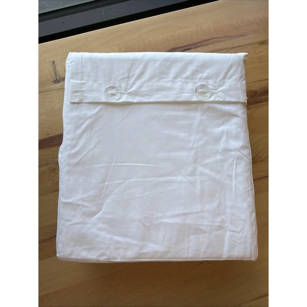 ELLA JAYNE Embroidered Cotton Percale Duvet Set Twin/TwinXL White 200TC